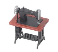 Nähmaschinen-Szenenmodell - Doll World Miniaturmöbel-Nähmaschine | Vintage-Landschaftsmöbel | Rollenspielzubehör für Kinder im Vorschulalter, Mädchen, Schüler, tägliches Spielen