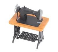 Nähmaschinen-Szenenmodell - Doll World Miniaturmöbel-Nähmaschine | Vintage-Landschaftsmöbel | Rollenspielzubehör für Kinder im Vorschulalter, Mädchen, Schüler, tägliches Spielen
