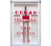 Nähmaschinennadel Organ, TWIN Stretch 75/4.0mm #153