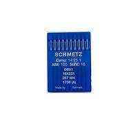 Nähmaschinennadeln, 10 Stück, für Schmetz-Industrie-Nähmaschine, DBx1, 1738(A) 16 x 231 mm, Stärke 100/16, runder Kolben