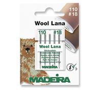 Nähmaschinennadeln für Wolle von Madeira, 5er-Pack, Größe 110/18, geeignet für alle Haushalts-Nähmaschinen