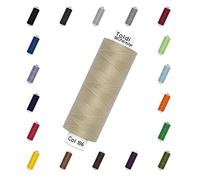 Nähmit - Gütermann Allesnäher Nähgarn Toldi - 500m Nähmaschinengarn + GRATIS FARBKARTE (07-186 - beige)