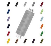 Nähmit - Gütermann Allesnäher Nähgarn Toldi - 500m Nähmaschinengarn + GRATIS FARBKARTE (37-38 - silbergrau)
