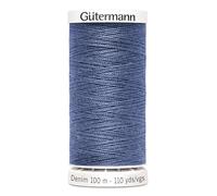 Nähmit - Gütermann DENIM 100-Meter Jeansgarn hochwertig und reißfestes Nähmaschinengarn + GRATIS FARBKARTE (A30-6075)