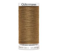 Nähmit - Gütermann DENIM 100-Meter Jeansgarn hochwertig und reißfestes Nähmaschinengarn + GRATIS FARBKARTE (A10-2000)