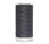 Nähmit - Gütermann DENIM 100-Meter Jeansgarn hochwertig und reißfestes Nähmaschinengarn + GRATIS FARBKARTE (A34-9455)