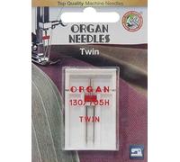 Nähmit - Organ Zwillingsnadeln Flachkolben Nähmaschinennadeln Universalnadel 130/705 H (1 x Universal 90/4,0)