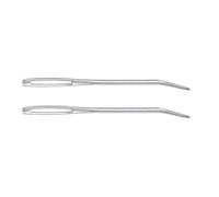 Nähnadel-Set mit großem Öhr, Stickerei, gebogene Nadel, Garn, Stopfnadel für Wolle, Nähen, Stricken, Häkeln, gebogene Nadel, gebogene Nadel, Nähset, gebogene Nähnadel für Lederhandnähen