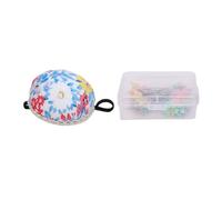 Nähnadelkissen Set, Nadelhalter mit Baumwollstoff und Holz, Vielfältig und Robust - Sicheres Aufbewahren, Stabile Edelstahlnadeln, Ideal für Handarbeiten und Quilten