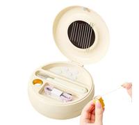 Nähset Reise - Donutförmiges Tragbares Magnetisches Nähzubehör,Nadel- und Fadenset | Für Jugendliche Mama Oma Senioren Erwachsene Kinder Anfänger Haus Hochzeit Wohnheim