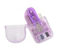 Nähset, Violett, Reise-Nähset, Mini-Nähset für Zuhause, Reisen und Notfall, gefüllt mit Reparatur- und Nähnadeln, Schere, Nadeln, Fäden, 12 Komponenten