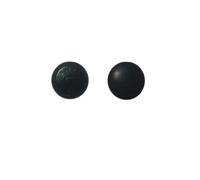 Nähstübl Lederknopf Lederknöpfe 15 mm schwarz Echtleder bezogen
