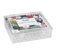 Nähwelt Flach Garnbox für 80 Konen, gefüllt mit 30 Rollen Troja jeweils 500m (0,00399 €/m)