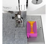 Nähwelt Flach Nahtführung Saumhilfe Kantenführer für Nahtzugaben praktisch und exakt magnetisch/versch. Designs (lila - Reißverschluss)