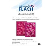 Nähwelt Flach Stickmuster USB "Aufgekordelt" (5 Ansatz + 5 Einzel-Stickmuster)