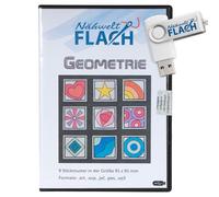 Nähwelt Flach Stickmuster USB "Geometrie" (9 Stickmuster)