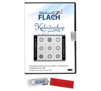 Nähwelt Flach Stickmuster USB "Kaleidoskop pur Silk" (27 Stickmuster)