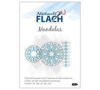 Nähwelt Flach Stickmuster USB "Mandalas" (5 Mandala-Gruppen/ je 3 Varianten)