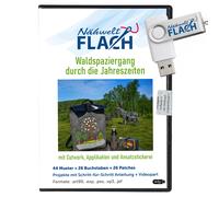 Nähwelt Flach Stickmuster-USB "Waldspaziergang durch die Jahreszeiten"