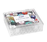 Nähwelt Flach Troja Acryl-Garnbox (gefüllt mit 30 Farben/ 500 m)