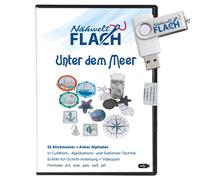 Nähwelt Flach USB unter dem Meer (51 Muster + Alphabet)