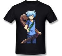 Nagisa Shiota-Assassination Classroom Men's Comfortable Short Sleeve Shirts Crew Neck Fashion T-Shirt Black M