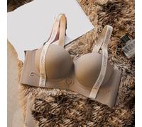 Nahtlose Damen-Weste, 1 Stück, verstellbarer One-Shoulder-BH mit Push-Up-Unterstützung für kleine Brust, Anti-Aging-Design, lässige Sommerkleidung für den täglichen Urlaub, 32 Kaffee)