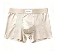 Nahtlose Ice Silk Boxershorts Herren U-Pouch(Khaki XL)