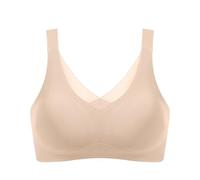 Nahtlose Silikonbrüste for Frauen Mastektomie-Chirurgie-BHS Mit Tasche, Perfekt for Brustkrebs Nach Der Operation (Color : Beige, Size : XXL/XX-Large)