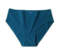 Nahtlose Slips Damen Plus Size Damenhöschen aus Reiner Baumwolle, bequemer Po-Bauch Unterhosen Damen Ohne Naht Warm Underwear Women (Dark Blue, M)