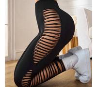 Nahtlose Sport Leggings, Damen Sport Leggings, Zerrissene sexy formende Slim-Fit Leggings, Strumpfhosen, Sport Hosen