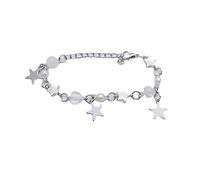 NAIXUE SüßEs Y2K Stern Perlenarmband Handgefertigter Schmuck Cooler Stern Charm Armband Schmuck Einzigartiges Ornament FüR Frauen MäDchen Teenager