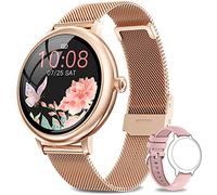 NAIXUES Smartwatch Damen, Fitness Tracker IP67 Wasserdicht, Fitnessuhr mit Aktivitätstracker Pulsuhr Stoppuhr Schlafmonitor Schrittzähler Uhr, Smartwatch für Android iOS Handy