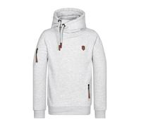 Naketano Herren Kapuzenpullover Pimp Hoodie-Medium-Grey Melange