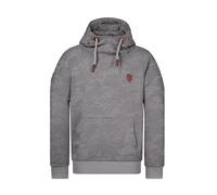 Naketano Herren Kapuzenpullover Supapimmel, Farbe:Dark Grey Melange (camo), Größe:L
