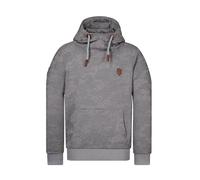 Naketano Herren Kapuzenpullover Supapimmel, Farbe:Dark Grey Melange (camo), Größe:XL