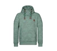 Naketano Herren Kapuzenpullover Supapimmel, Farbe:Pine Green Melange (camo), Größe:L