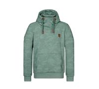 Naketano Herren Kapuzenpullover Supapimmel, Farbe:Pine Green Melange (camo), Größe:XL