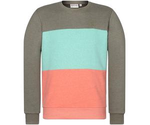 Naketano Pullover Ich trage Mantel 1800-0153 Olive Melange/Pepermint Melange/Coral Red Melnage-XL