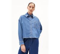 NALAANI JEANSBLUSE | Bio-Baumwoll Mix - blau (S)
