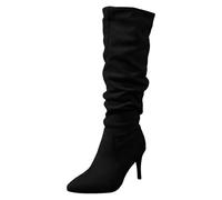 NaLatia Absatz Chunky Fold Over Stiefel Für Frauen