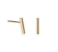 namana Mini Bar Ohrringe aus Rosegold vergoldetem 925 Sterling Silber, süße Ohrringe für Frauen und Mädchen, einfache zierliche Ohrstecker Rosegold für Damen, vertikal oder horizontal getragen