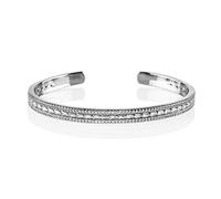 namana Silber Armspange für Damen, Silber-Manschetten-Armband für Frauen, Silber Armreif für Damen, besetzt mit Zirkonia, offener Armschmuck mit Geschenkbox