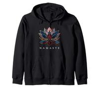 Namaste Lotus Blume Zen Buddhismus Yogi Buddha Yoga Kapuzenjacke