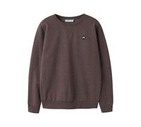 Sweatshirt NAME IT "NKMVIMO für Jungen mit Bündchen und klassischer Form", Jungen, Gr. 116, braun (french roast), angeraute Sweatware, Obermaterial: 60% Baumwolle, 40% Polyester, unifarben, lässig ges