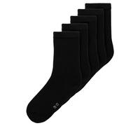 Name It Socken NKNSOCK 5P SOLID – Unisex, Baumwollmischung – Schwarz 34/36