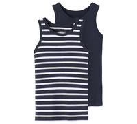 NAME IT 2er-Pack Jungen Unterhemden Dark Sapphire 86