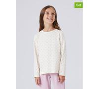 Name it - Kid's NKFNightset AOP 2-Pack - Alltagsunterwäsche, Gr. 134-140, rosa (BallerinaHeartandFlowerAOP)