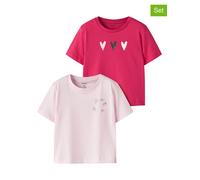name it 2er-Set: Shirts "Nula" in Rot - Größe 104 | Kinder Oberteile