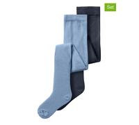 name it 2er-Set: Strumpfhosen in Hellblau - Größe 80-86 | Babysocken Strumpfhosen